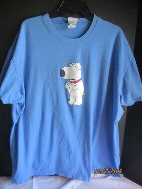 VINTAGE FAMILY GUY 2008/BRIAN/BLUE/XXL TALL